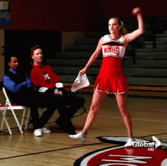 Fist Pump GIF - Glee Brittany Pierce Heather Morris GIFs