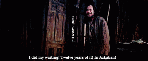 Sirius Black Twelve Years Of Waiting GIF - Sirius Black Twelve Years Of Waiting GIFs