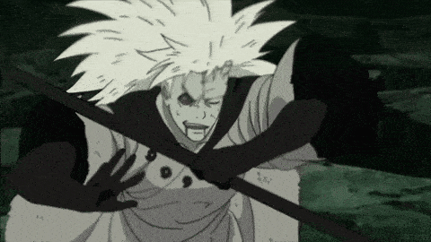 a black and white drawing of a man with a sword .