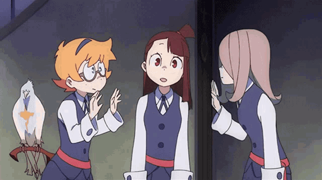 Yes No Friends GIF - Yes No Friends Little Witch Academia GIFs
