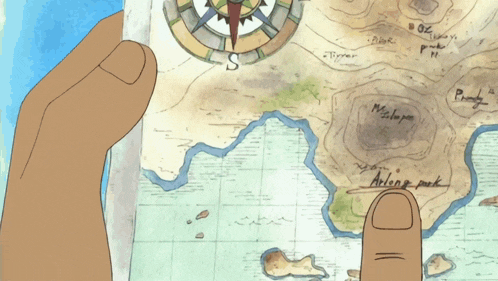Checking Map One Piece GIF - Checking Map One Piece GIFs