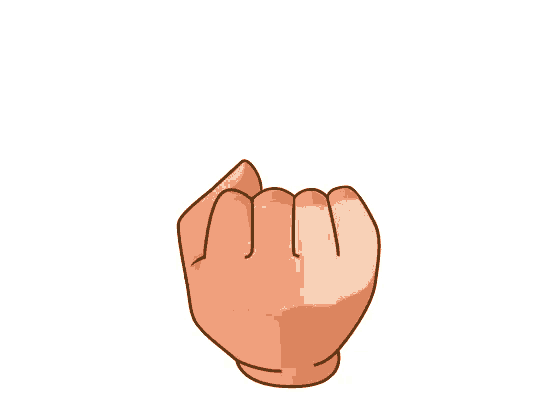 a woman 's middle finger with a red nail polish