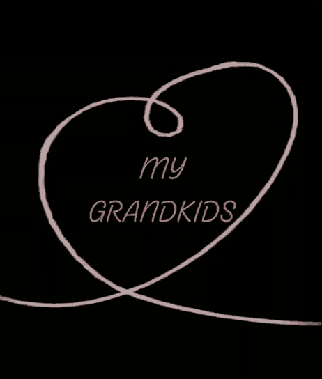 a drawing of a heart with the words my grandkids