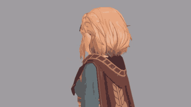 a girl with blonde hair and blue eyes is wearing a scarf and gloves