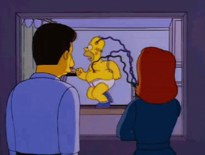 Homer On A Treadmill - The Simpsons GIF - The Simpsons Treadmill Homer Simpson GIFs