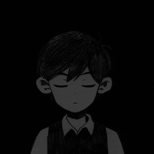 a black and white drawing of a boy with a choker on his neck