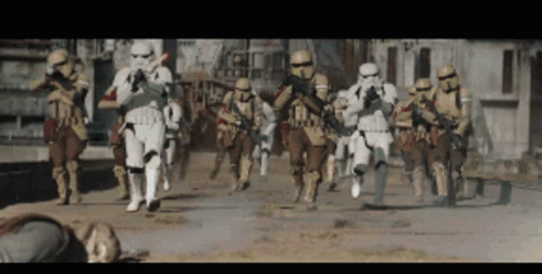 Stromtroopers The Mandalorian Stromtroopers Defend GIF - Stromtroopers The Mandalorian Stromtroopers Defend GIFs