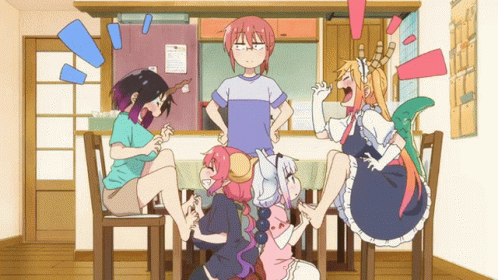 Dragon Maid Tickling GIF - Dragon Maid Tickling Being Tickled GIFs