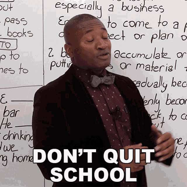 Dont Quit School James GIF - Dont Quit School James Engvid GIFs