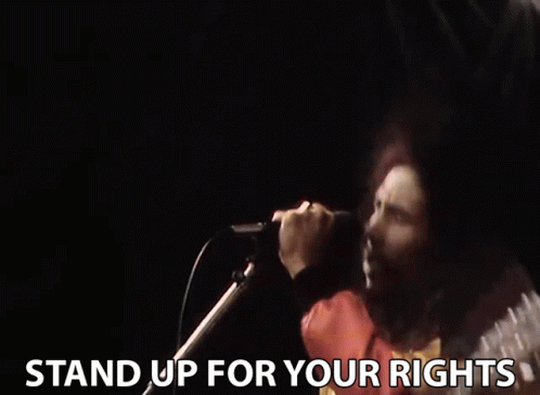 Stand Up For Your Rights Singing GIF - Stand Up For Your Rights Singing Dancing GIFs