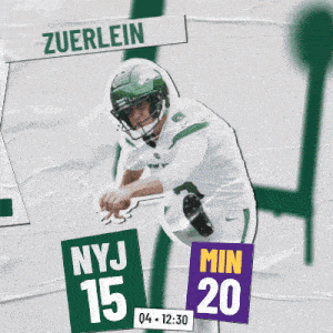 a football player with the name zuerlein on the top of his head