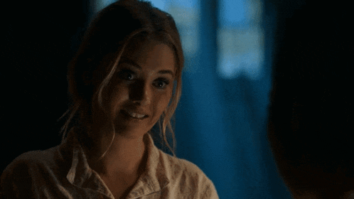 a woman says " maybe you 're finding your real power too " to a man