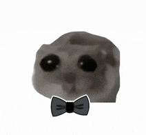 a hamster wearing a bow tie on a white background