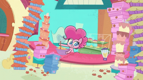 My Little Pony Pinkie Pie GIF - My Little Pony Pinkie Pie Making Mess GIFs