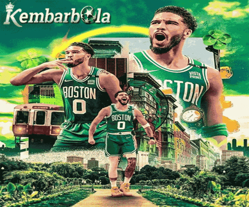 a poster of a boston celtics player with the number 0