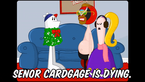 Senor Cardgage Is Dying Oh Cool GIF