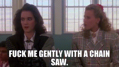 Heathers Chainsaw GIF