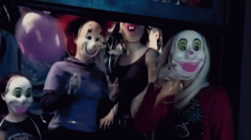Clown Evanescence GIF - Clown Evanescence Mask GIFs