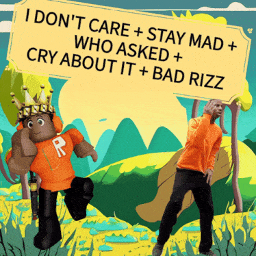 Who Asked Stay Mad GIF - Who Asked Stay Mad Rizz GIFs