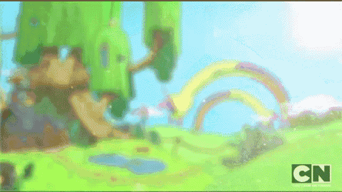 Double Rainicorn! GIF - Adventure Time Rainicorn Double Rainbow GIFs