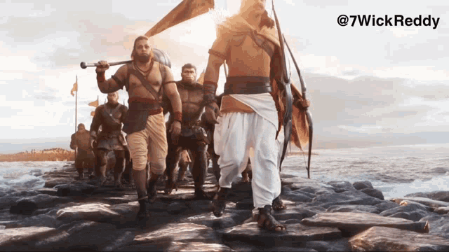 Adipurush Prabhas GIF - Adipurush Prabhas Walking Together GIFs