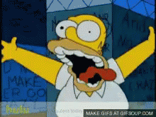 Homer Simpson Shinning GIF - Homer Simpson Shinning Go Crazy GIFs