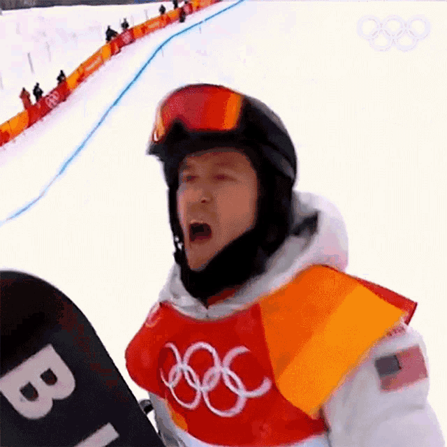 Excited Mens Snowboard Halfpipe GIF - Excited Mens Snowboard Halfpipe Shawn White GIFs