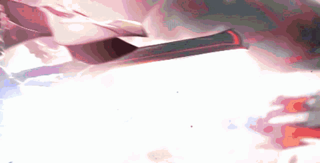 a close up of a person 's torso with a red stripe on it