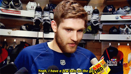 Leon Draisaitl Yeah I Have A Few Bets On The Go GIF - Leon Draisaitl Yeah I Have A Few Bets On The Go Bets GIFs