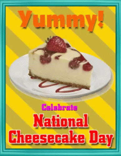 National Cheesecake Day Celebrate GIF - National Cheesecake Day Cheesecake Celebrate GIFs