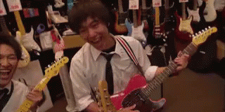 最高かよ　さいこうかよ　ギター　バンド GIF - Hkt48 J Pop Japanese GIFs