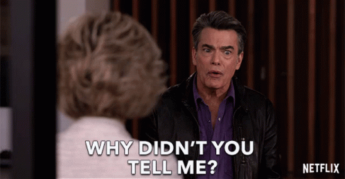 Why Didnt You Tell Me Peter Gallagher GIF - Why Didnt You Tell Me Peter Gallagher Nick GIFs