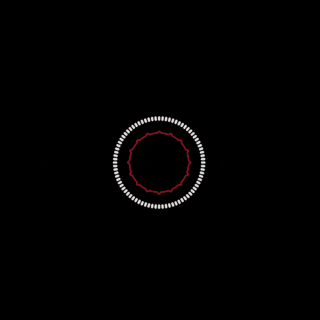 a black background with a red circle in the middle