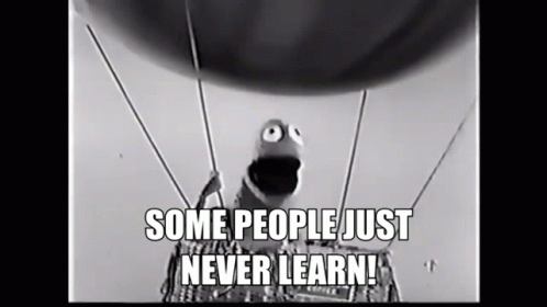 Wilkins Coffee Some People Just Never Learn GIF - Wilkins Coffee Some People Just Never Learn You Never Learn GIFs