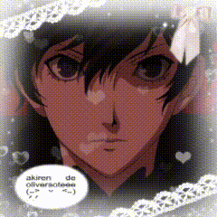 a close up of a person 's face with a speech bubble that says akiren de oiversotee