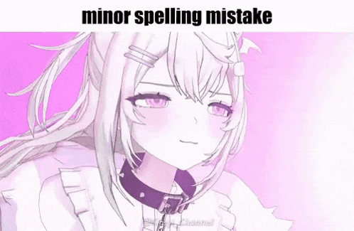 a white anime girl with a choker around her neck is wearing a pink dress and a collar .
