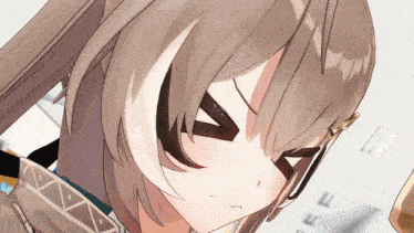 a close up of a girl 's face with the letters ii visible
