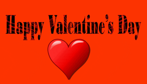 an orange background with the words happy valentine 's day and a heart