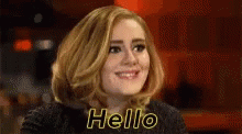 Hi Hello GIF - Hi Hello Adele GIFs