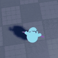 a drawing of a snowman with x 's drawn on his face