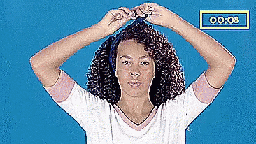 Juju Olliver Tie Hair GIF - Juju Olliver Tie Hair Smiling GIFs