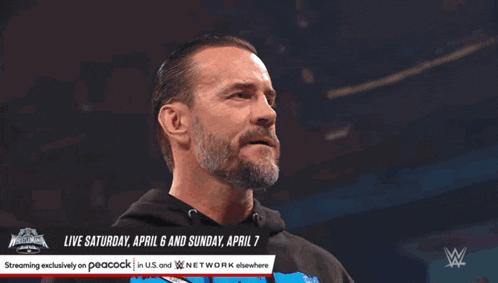 a peacock advertisement shows a live saturday april 6 and sunday april 7