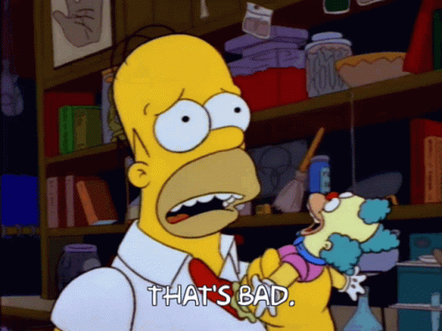 Thats Bad Homer Simpson GIF - Thats Bad Homer Simpson Homer GIFs