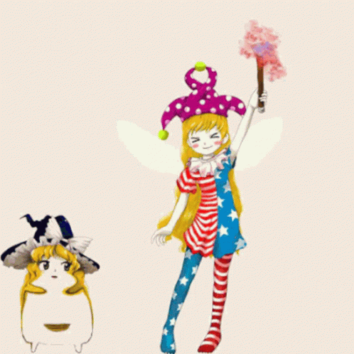 Clownpiece Marisa GIF - Clownpiece Marisa Marisa Kirisame GIFs