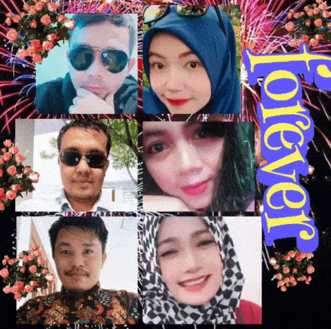a collage of people with the word forever in the center