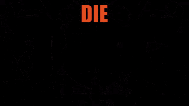 a video game is being played and the word die is displayed