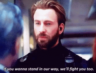Infinity War Steve Rogers GIF - Infinity War Steve Rogers Stand In Our Way GIFs