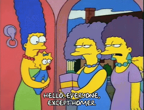 When The In-laws Come To Visit GIF - In Laws Visit The Simpsons GIFs