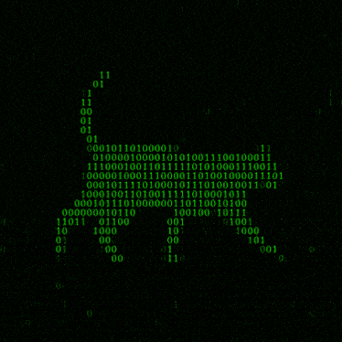 a black background with a lot of numbers including ones and zeroes
