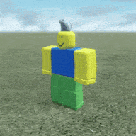 a roblox character with a small mouse on his head